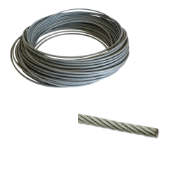 CABLE ACERO GALV. ALEMAN  4 MM S/PL (200 METROS)