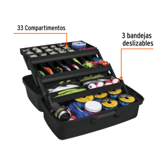 CAJA PARA PESCA TRUPER POLIPROPILENO 16