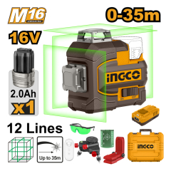 NIVEL LASER INGO AUTONIVELANTE 35 MTS 16V C/BATERIA Y CARGADOR # HLL301201