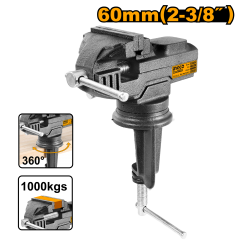 TORNILLO MECANICO INGCO 60 MM BASE  GIRATORIA # HBV082