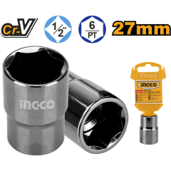 LLAVE DADO INGCO 6 PTA 1/2 DR  27 MM # HHAST12271