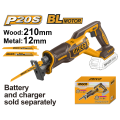 SIERRA SABLE INGCO INALAMBRICA 20V S/BAT. S/CARGADOR  # CRSLI2108