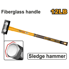 COMBO MARTILLO INGCO MANGO FIBRA VIDRIO 12 LBS # HSM81598