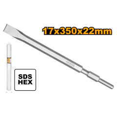 CINCEL INGCO HEXAGONAL PUNTA PLANA 17 x 350 x 22  MM # DBC0523501