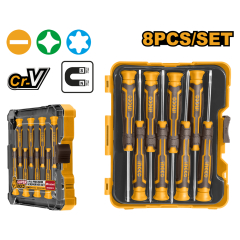 ATORNILLADOR INGCO PRECISION JGO 8 PZAS  INDUSTRIAL #  HKSD0818