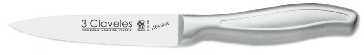 CUCHILLO TRES CLAVELES # 1408 ACERO INOX  VERDURAS 10 CMS (OF)
