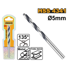 BROCA PARA METAL HSS INGCO 5 MM #  DBT1200504