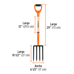 HORQUETA TRUPER TIERRA 4 GANCHOS C/MANGO 30