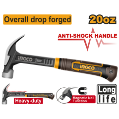 MARTILLO INGCO CARPINTERO MAGNETICO C/MANGO ERGONOMICO  20 OZ./560GRS/ 355MM # HCH81020L