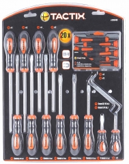 ATORNILLADOR TACTIX # 205440  JGO.  20 PZAS