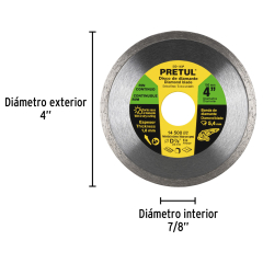 DISCO CORTAR PRETUL (TRUPER)  DIAMANTADO CONTINUO # DID-140P  4
