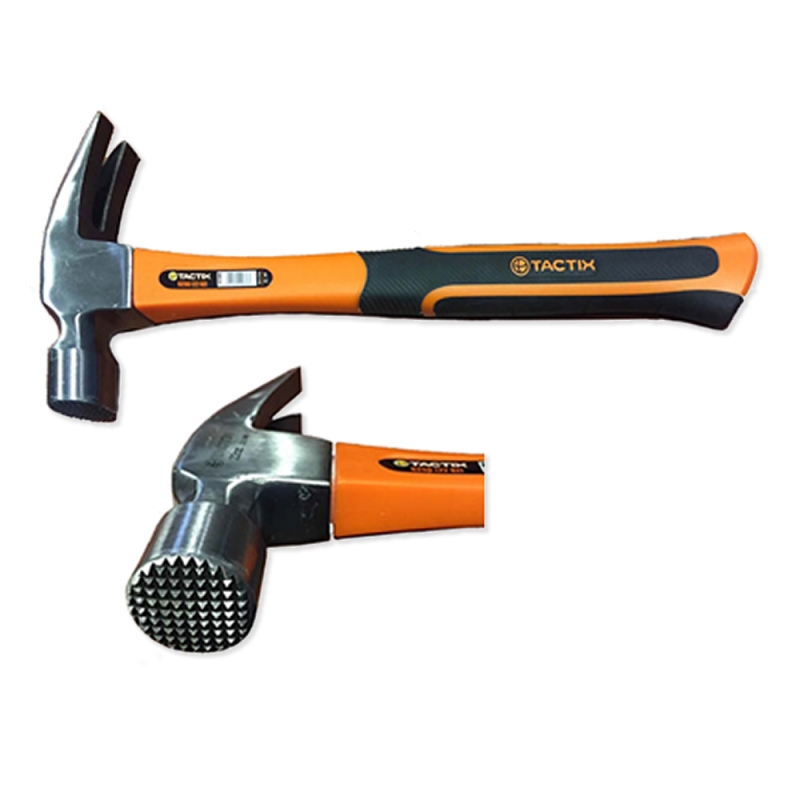 MARTILLO CARPINTERO TACTIX # 221011 M/FIBRA VIDRIO P/CERCO 24 ONZAS