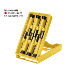 ATORNILLADOR PRETUL (TRUPER) JOYERO - 6PZ # J-DEJ-6  (21381)