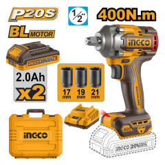 LLAVE IMPACTO INGCO INALAMBRICA 1/2