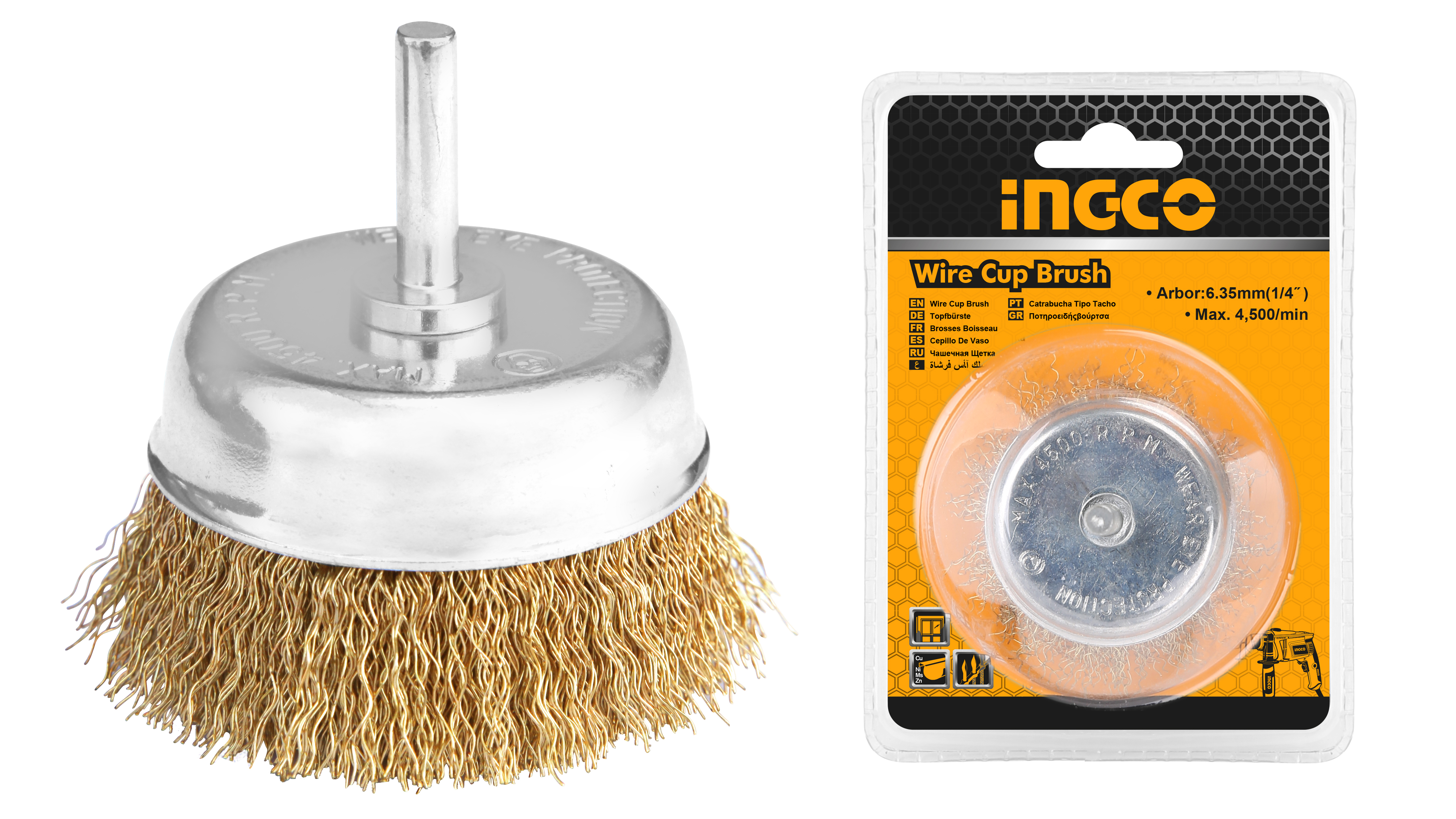 ESCOBILLA INGCO DE COPA P/TALAD.GRUESA 3